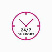 24 hours call center icon vector 247 support icon sign button call center symbol icon template