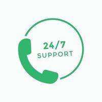24 hours customer service icon. 24 7 support icon sign button. customer service icon vector