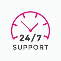 24 hours call center icon vector 247 support icon sign button call center symbol icon template