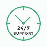 24 hours call center icon vector 247 support icon sign button call center symbol icon template