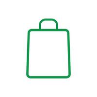 Bag icon vector template. shopping bag icon