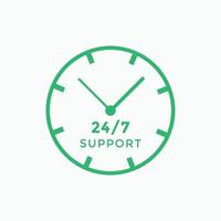 24 hours call center icon vector 247 support icon sign button call center symbol icon template