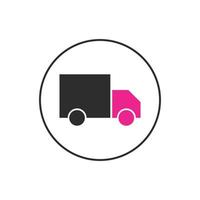 Delivery truck icon vector template. fast shipping delivery. delivery service