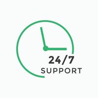 24 hours call center icon vector 247 support icon sign button call center symbol icon template