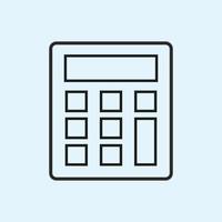 calculator icon vector template colorful. sign of calculator