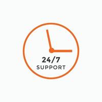 24 hours call center icon vector 247 support icon sign button call center symbol icon template