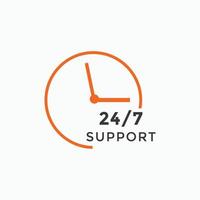 24 hours call center icon vector 247 support icon sign button call center symbol icon template