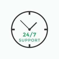 24 hours call center icon vector 247 support icon sign button call center symbol icon template