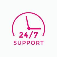 24 hours call center icon vector 247 support icon sign button call center symbol icon template