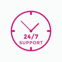 24 hours call center icon vector 247 support icon sign button call center symbol icon template