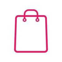 Bag icon vector template. shopping bag icon