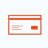 Credit card icon vector sign