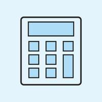 calculator icon vector template colorful. sign of calculator