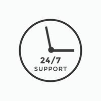 customer support icon. 24 hours call center icon vector