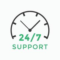 24 hours call center icon vector 247 support icon sign button call center symbol icon template
