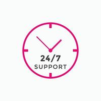 24 hours call center icon vector 247 support icon sign button call center symbol icon template