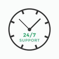 24 hours call center icon vector 247 support icon sign button call center symbol icon template