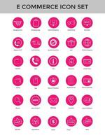 Set of e commerce line icon  online shopping icon set editable Stroke vector