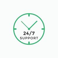 24 hours call center icon vector 247 support icon sign button call center symbol icon template