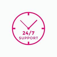 24 hours call center icon vector 247 support icon sign button call center symbol icon template