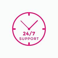 24 hours call center icon vector 247 support icon sign button call center symbol icon template