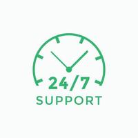 customer support icon. 24 hours call center icon vector