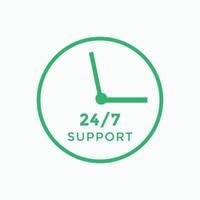 24 hours call center icon vector 247 support icon sign button call center symbol icon template