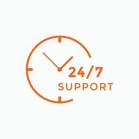 24 hours call center icon vector 247 support icon sign button call center symbol icon template