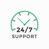 24 hours call center icon vector 247 support icon sign button call center symbol icon template