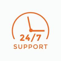 24 hours call center icon vector 247 support icon sign button call center symbol icon template