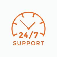 24 hours call center icon vector 247 support icon sign button call center symbol icon template