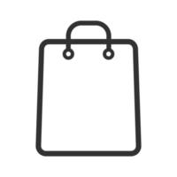 plantilla de vector de icono de bolsa. icono de bolsa de compras