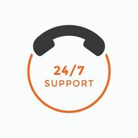 24 hours customer service icon. 24 7 support icon sign button. customer service icon vector