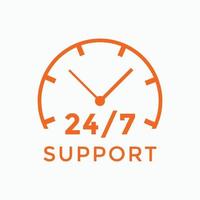 24 hours call center icon vector 247 support icon sign button call center symbol icon template