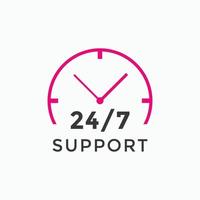 24 hours call center icon vector 247 support icon sign button call center symbol icon template