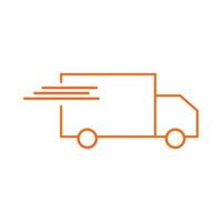 Delivery truck icon vector template. fast shipping delivery. delivery service