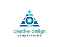 Creative Design. Triangle Logo vector