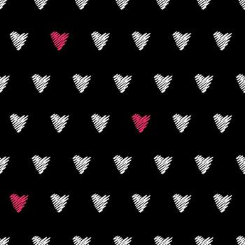 patrón de corazón transparente vector