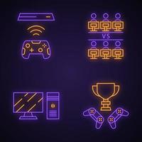 Game Playing Neon Sign Stock Illustration - Download Image Now - Video  Game, Neon Lighting, Control - iStock