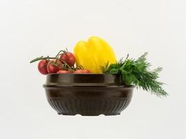 vegetables in a ceramic bowl photo