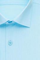 cotton shirt, detailed closeup collar and button, top view photo