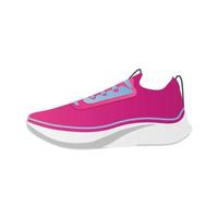 Running Shoes Flat Illustration. Clean Icon Design Element on Isolated White Background vector