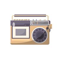 Radio Flat Illustration. Shiny and Clean Icon Design Element on Isolated White Background vector