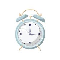 Alarm Clock Flat Illustration. Shiny and Clean Icon Design Element on Isolated White Background vector