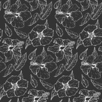 Seamless pattern. Hibiscus.