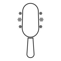 Ice cream on stick contour outline line icon black color vector illustration image thin flat style