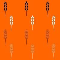 Wheat icon set white black color vector illustration image flat style