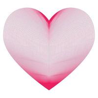 Vector decorative heart. Valentine's Day holiday element. Symbol of love.