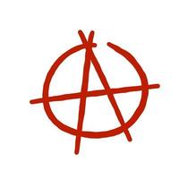 Anarchy sign isolated. Letter A in circle vector