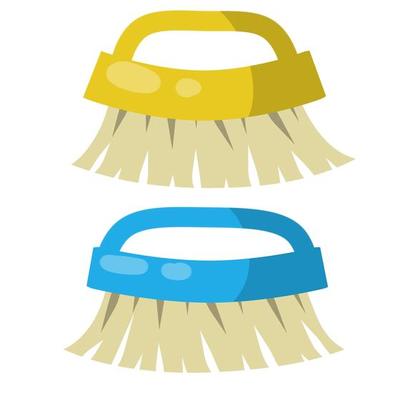 Set of Brush for wet house cleaning and sweeping. item for combing horse.